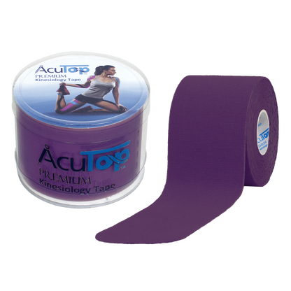 Acutop - Premium Kinesiologie Tape - Paars - 5cm x 5m - Intertaping.nl