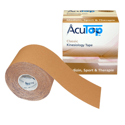 Acutop - Classic Kinesiologie Tape - Beige - 5cm x 5m - Intertaping.nl